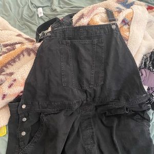 ASOS size 22 straight leg faded black overalls